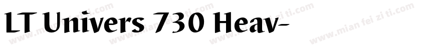 LT Univers 730 Heav字体转换